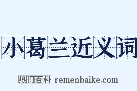 小葛兰近义词是什么意思的图片